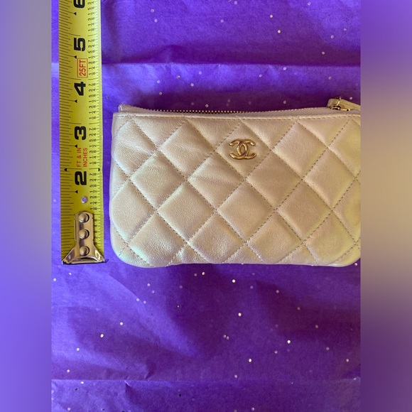 Chanel zipper O case SLG. 2020C pearlescent metallic RARE - Picture 11 of 14
